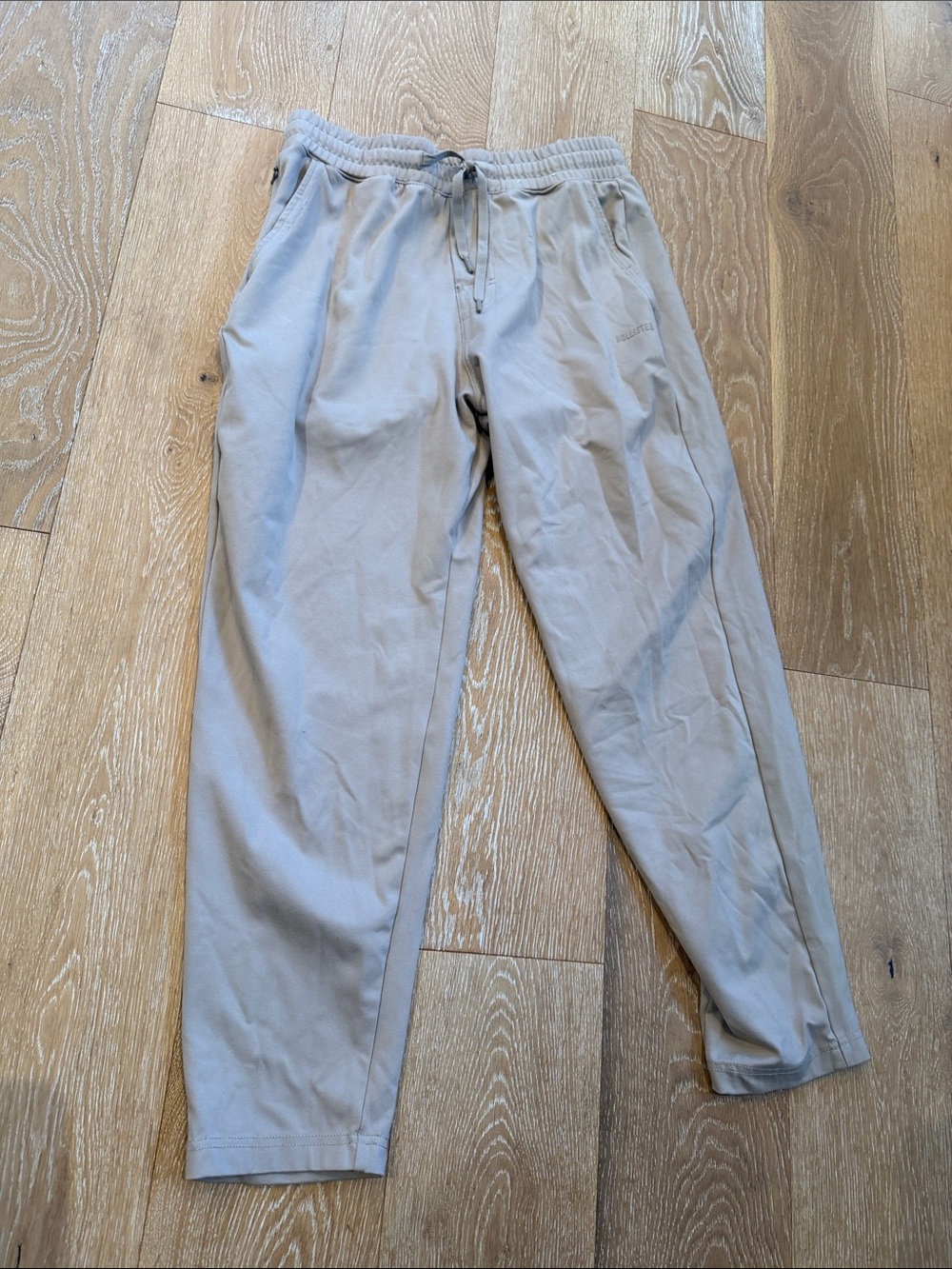 Hollister Tan Straight Leg Jogger Pants Size Small